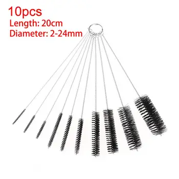 

10Pcs/Set Coffee Machine Brush Bottle Tube Straw cleaner Washing Scrubber Barista Dusting Cleaning Tool Kitchen Accessories new