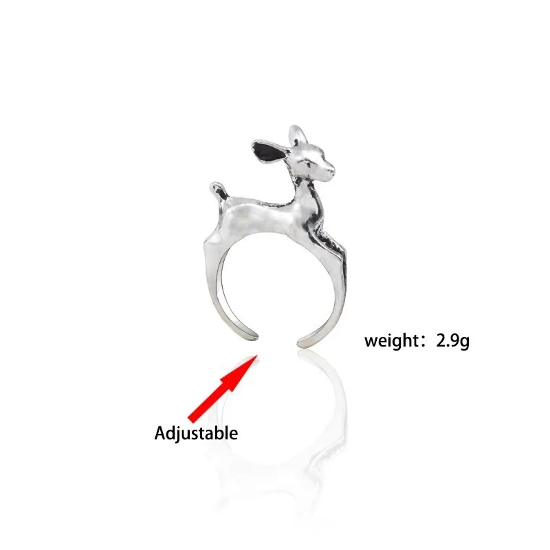 Anillo-de-acero-de-titanio-Vintage-g-tico-plata-Deer-Elk-Wapiti-Anillos-para-las-mujeres (1)