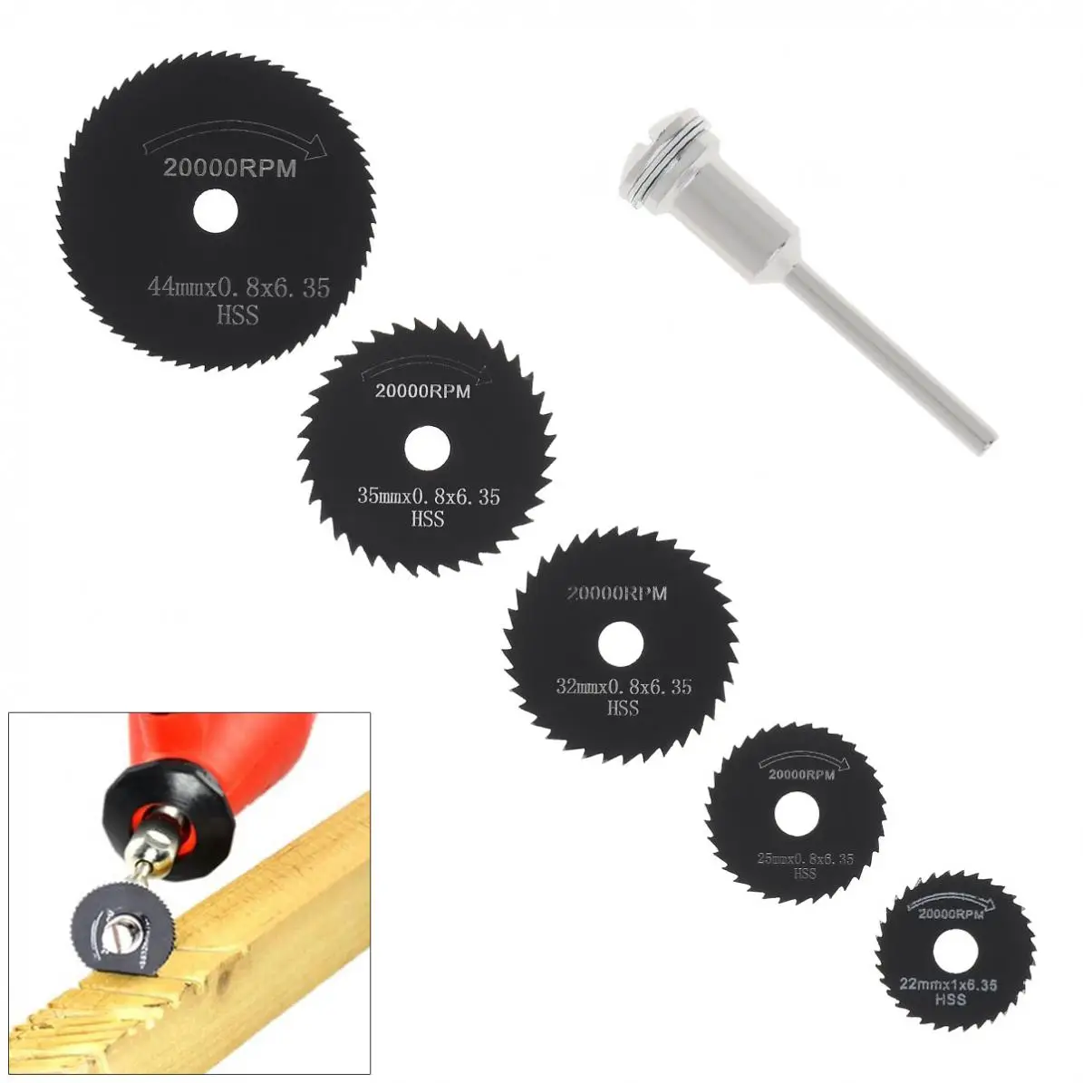 5pcs/lot Hss Circular Saw Blade High Speed Steel Drill Rotary Tool
