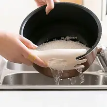 1 шт. многофункциональная кухонная белая рисовая водная посудомоечная машина бежевая и белая портативная рисовая моющая ложка