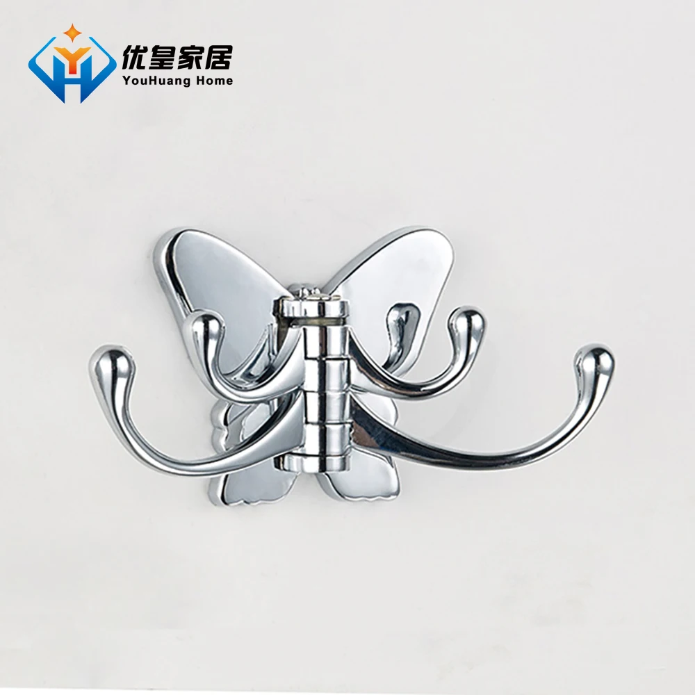 

Hanging Clothes Coat Hook Creative Rotating Bathroom Toilet Fitting Room Hook Wardrobe Wall Cute Perforated Hook