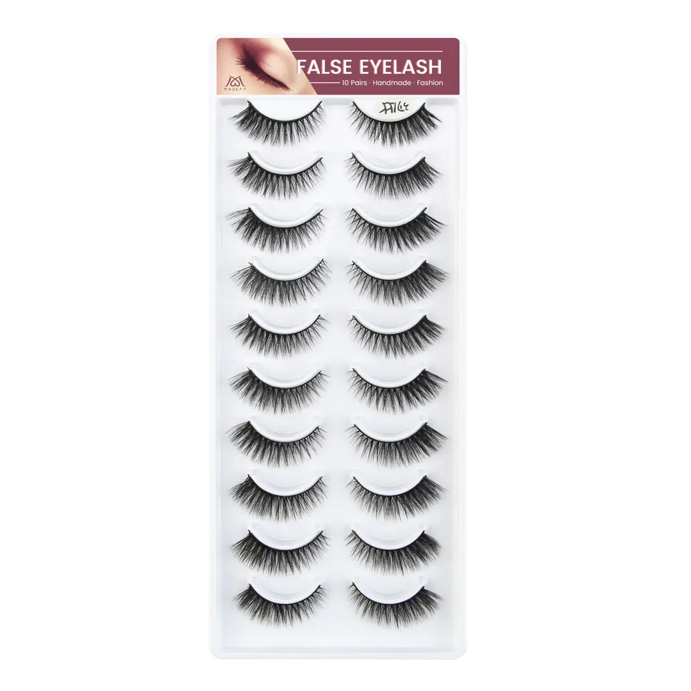 Wholesale Eyelashes 50 pairs 3d Mink Lashes Fuffy Thick Mink Eyelashes Extension Makeup False Eyelashes In Bulk