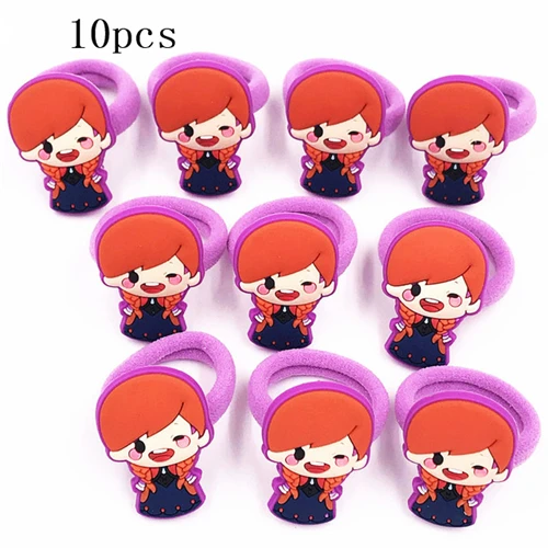5-10pcs 10 шт./лот, заколки для волос с Микки и Минни, популярные Мультяшные резинки для волос, повязка на голову, рождественские аксессуары для волос для девочек, заколки для волос - Цвет: 5-10pcs