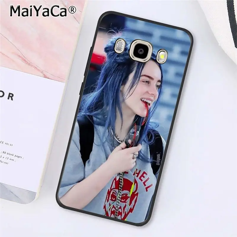 A5 MaiYaCa Billie Eilish Горячая музыка певица звезда чехол для телефона задняя крышка для samsung Galaxy J7 J6 J8 J4 J4Plus J7 DUO J7NEO J2 J5 Prime - Цвет: A5