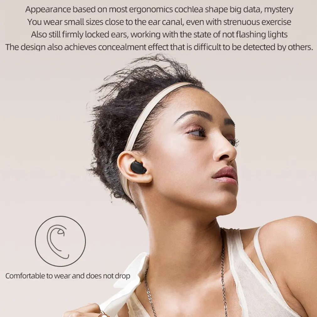 TWS отпечатков пальцев сенсорные Bluetooth наушники, HD стерео беспроводные наушники, шумоподавление игровая гарнитура
