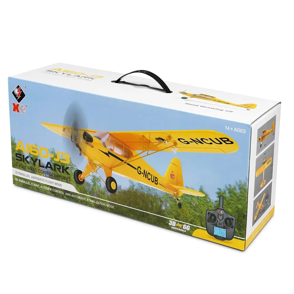 Радиоуправляемый самолет с фиксированным крылом XKS A160 3D/6G Flighter 3CH 2 4G