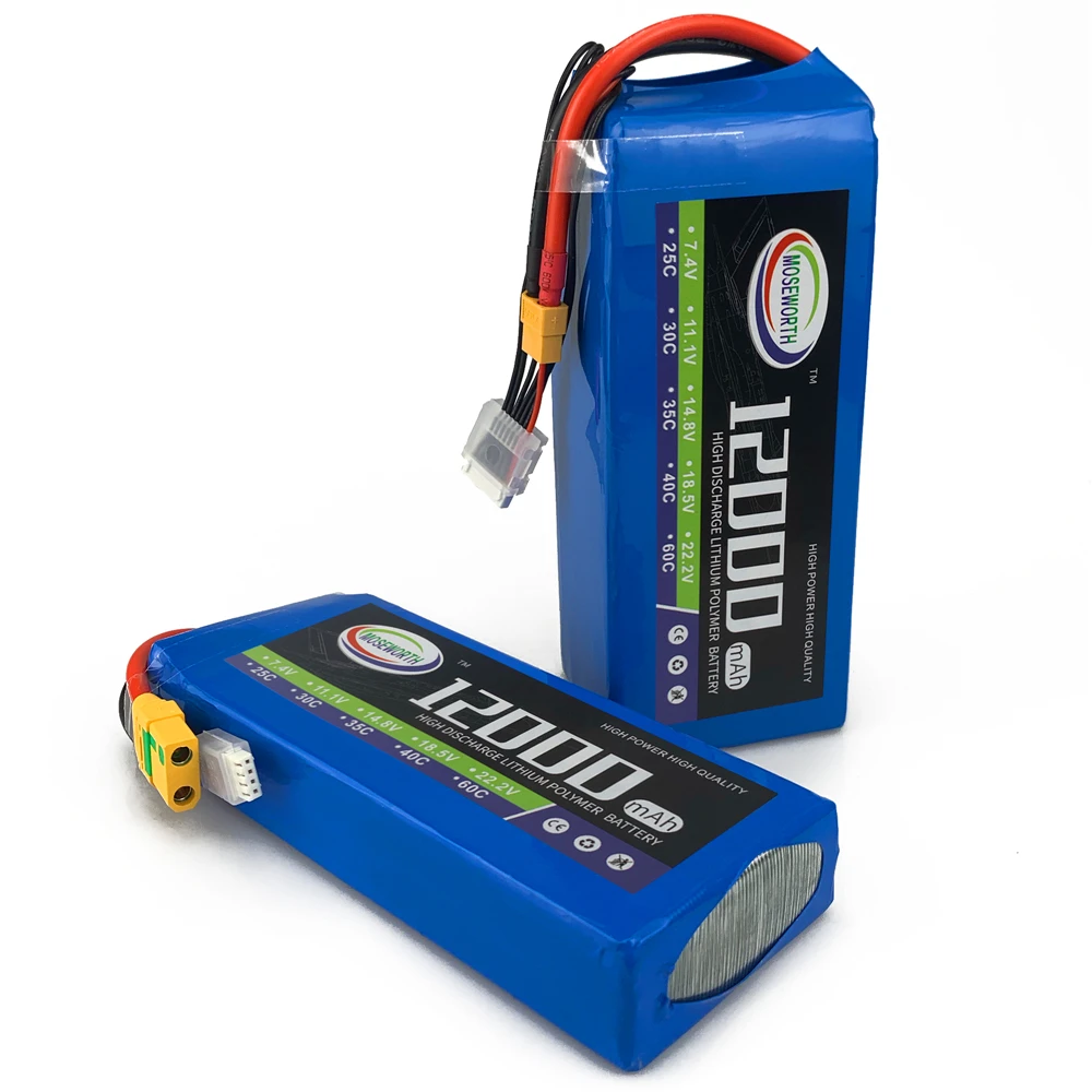 RC летательный аппарат LiPo батарея 14 8 V 12000mAh 25C 4S батареи для радиоуправляемый