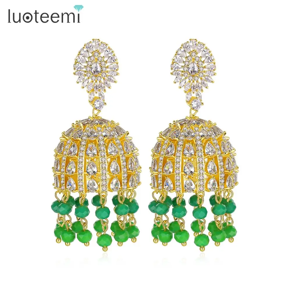 LUOTEEMI в богемном стиле Стиль с кисточками большие серьги висюльки для женщин