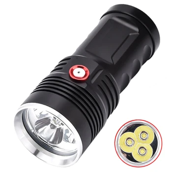 

Top-3 x XHP50 LED Flashlight Type-C USB Charging Super Bright Aluminum Alloy Led Outdoor Searchlight