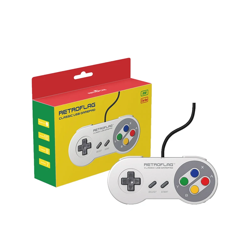 Проводной геймпад Retroflag SUPERPi с USB игровой контроллер для чехол U/Чехол J/NESPi