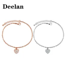 DEELAN браслет для женщин модные вечерние регулируемый браслет в форме сердца ювелирные изделия Романтическая свадьба день Святого Валентина подарок ювелирные изделия