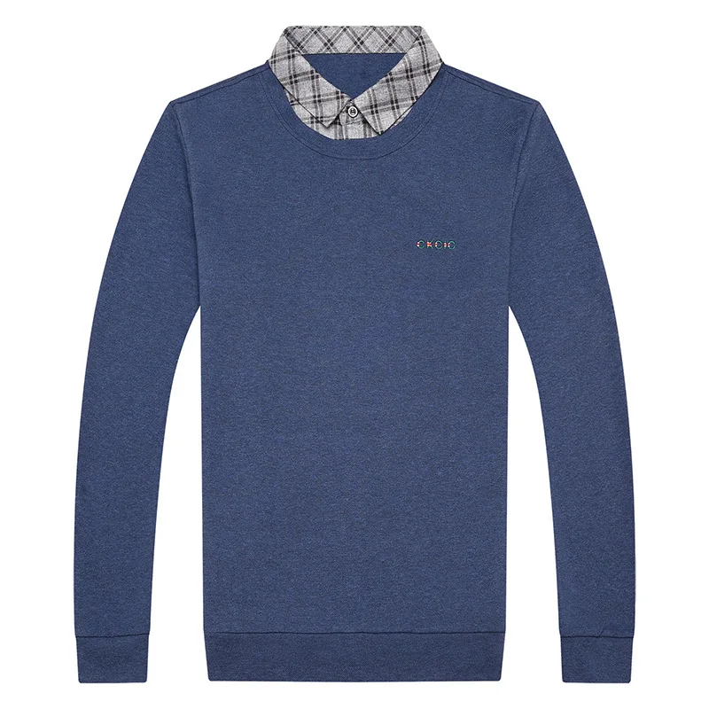 Knitting Long Sleeve Shirts Men Fashion Autumn Winter Sweater Mens Soild Slim Fit Bottoming Sweater Male Brand Clothes