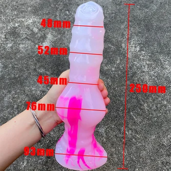 Huge Dog Dildos Sex Toys For Women Erotic Jelly Dildo With Suction Cup Realistic Big Huge Penis G-spot Stimulation Adult Sex Toy 6