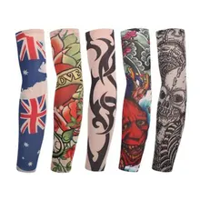 1 шт., рукав для рук, защита от солнца, дышащая татуировка, манжета, быстросохнущая, для бега, велоспорта, гетры для рук, велосипеда, гольфа, спорта, нарукавники