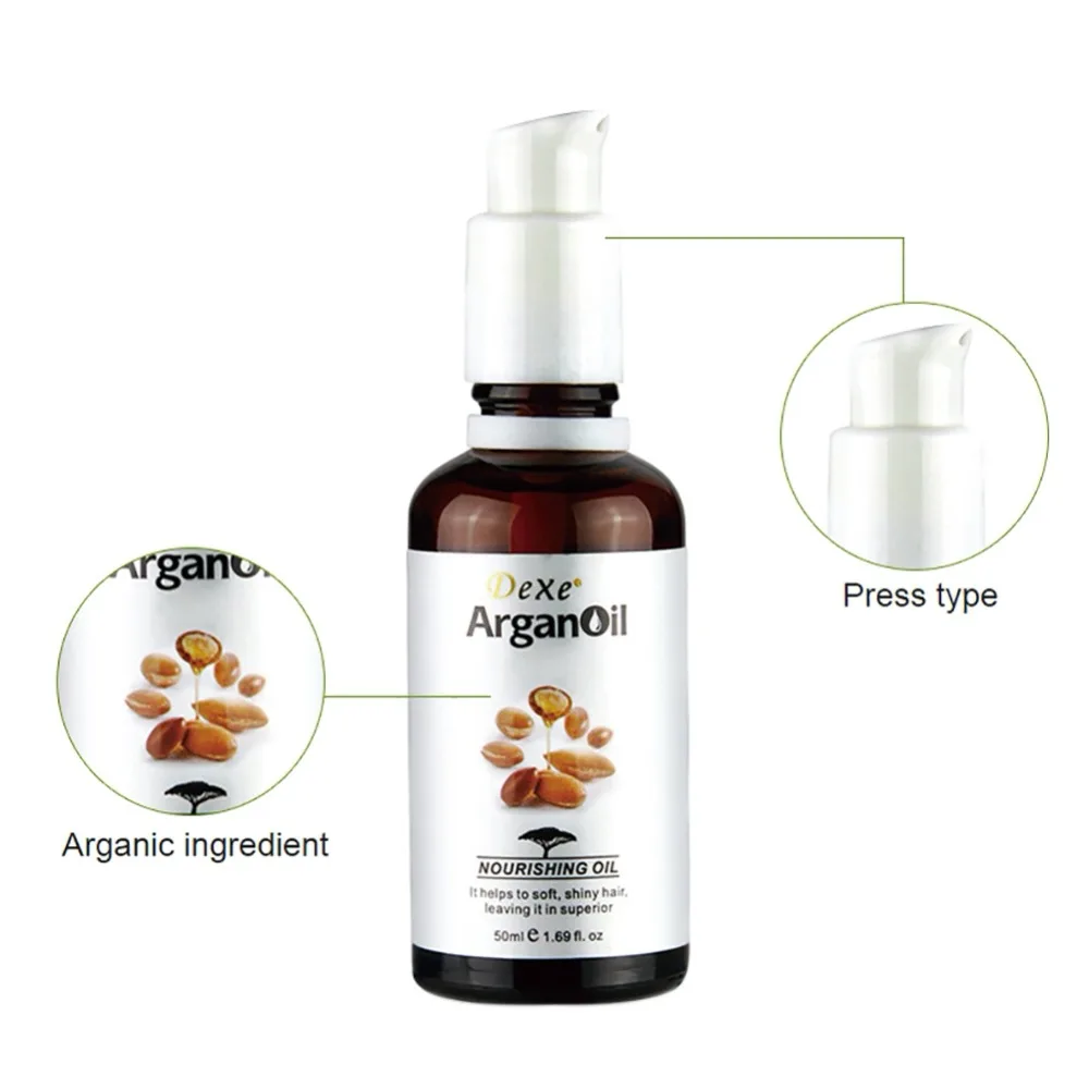 Pure Argan Oil Morocco Hair Treatment Oil Make Straight Shiny Hair Care 50ml.w Pure Argan Oil Morocco Hair Treatment Oil Make Straight Shiny Hair Care 50ml.w