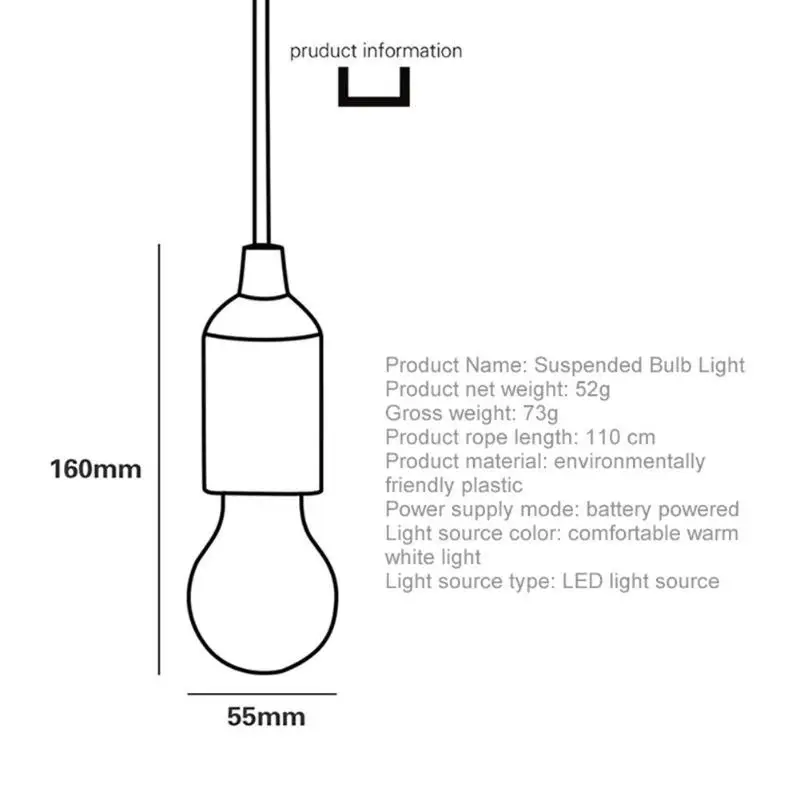 Светодиодный Подвесная лампа с питанием от батареи, красочные вытяжные лампочки, светодиодный подвесной светильник E27, внутреннее освещение, кухонная лампа 33