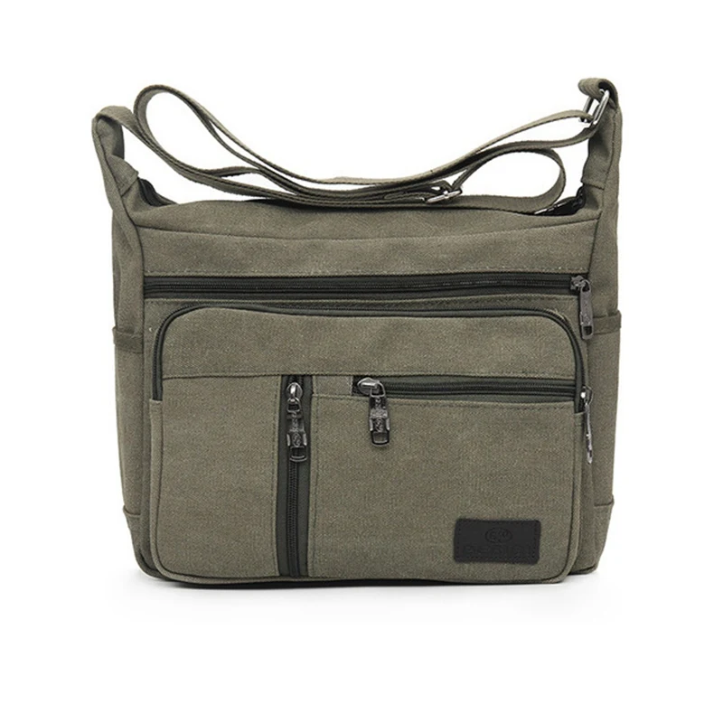 

Men's Canvas Shoulder Bag Casual Fashion Simple Wild Messenger Bag