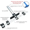 Multifunctional Furniture Carpentry Punch Locator Drill Guide Ruler Woodworking Hole Locator Adjustable Drilling Positioner Tool ► Photo 3/6