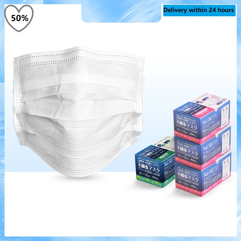 

200pcs Adult Masks White Face Mask 3 Layer sunscreen Mouth Face Mask Prevent Dust Anti Haze mouth Mask anti dust masks No Box