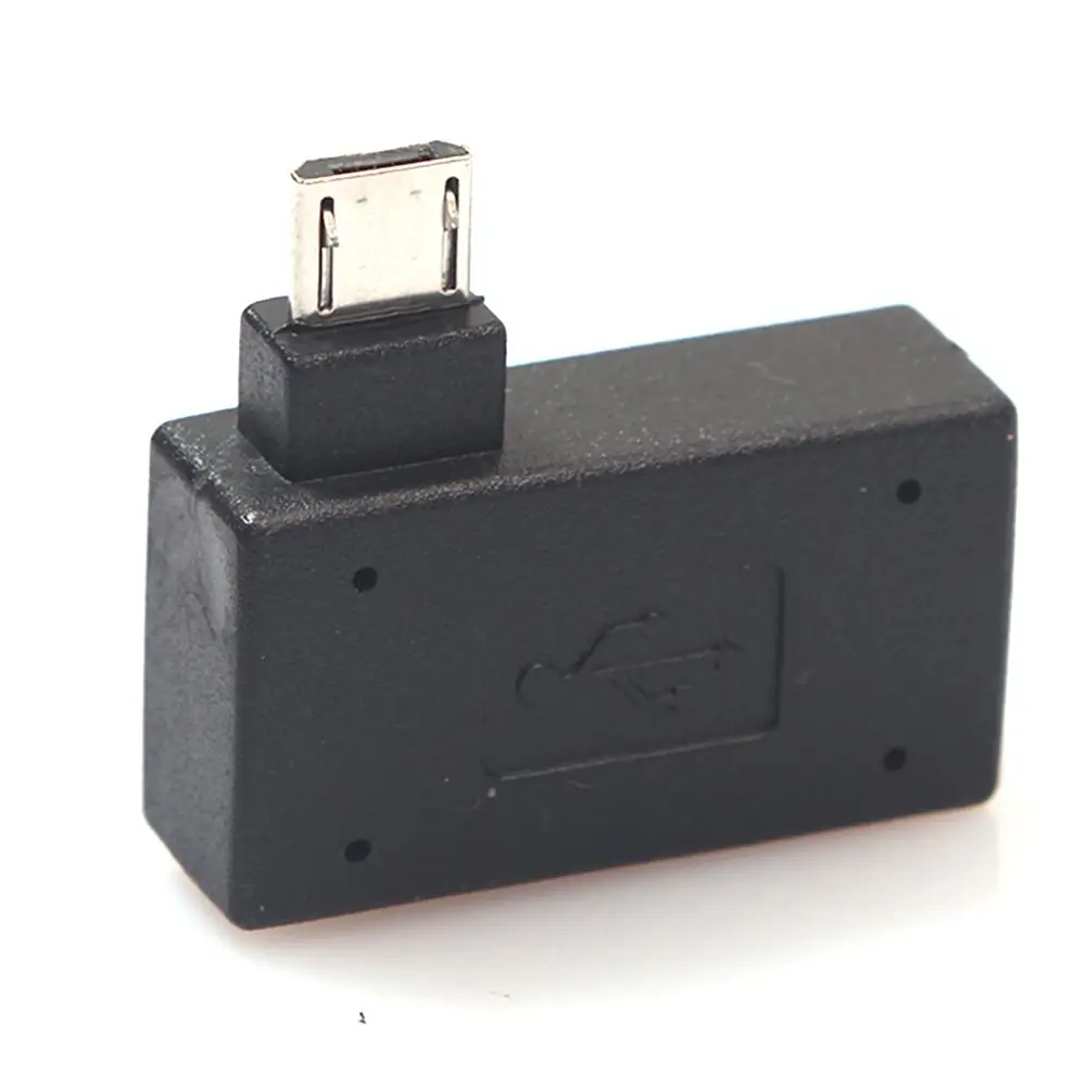 2 шт. Мини Micro USB OTG кабель адаптер 90 градусов левый и правый угол Micro USB 2,0 OTG Хост адаптер конвертер для Android телефон Tabl
