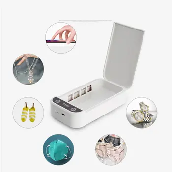 

Uv Sterilizer Box Esterilizador Ultraviolet Ray Phone facemask Disinfection Cabinet for Smart Phone Sterilizer fast shipping