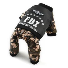 Winter Pet Coat Jacket Pet Clothes Dogs Camouflage Puppy Warm Dog Jumpsuits For Chihuahua French Bulldog Clothing Overall