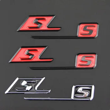 

ABS S Badge car rear emblem sticker for Mercedes Benz AMG SAMG w117 cla45 w205 c63 w212 e63 w207 w176 a45 w204 w211 accessories