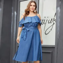 Дизайн, Европейский и американский стиль, платье с оборками и открытыми плечами, на шнуровке, с разрезом на талии, большой размер, камзол, компьютерный кабель