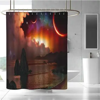 

3D Printed Shower Curtain Hotel Quality, Machine Washable