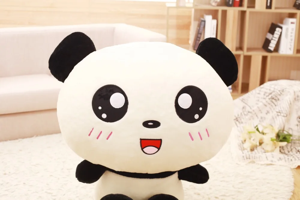 40-70 см Kawaii большая голова панда плюшевые игрушки мягкие животные подушка милый медведь подарок для детей Детские Девочки подарок на день рождения