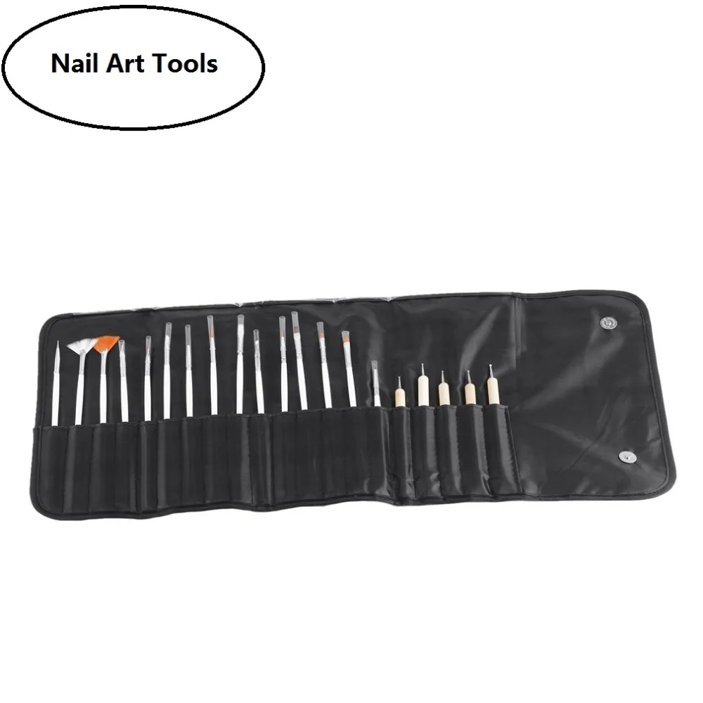 20 шт./компл. щетка для декора ногтей набор инструментов профессиональная живопись ручка для накладных ногтей Советы УФ-гель для ногтей Горячая