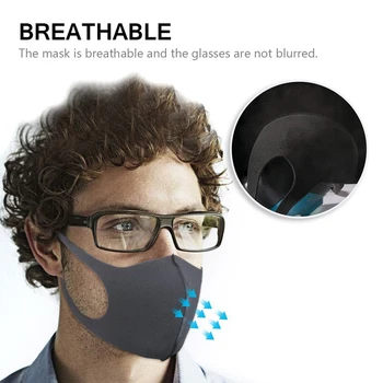 

3Pcs/lot Anti Dust Face Mouth Cover PM2.5 Mask Respirator - Dustproof Anti-bacterial Washable - Reusable Comfy Masks