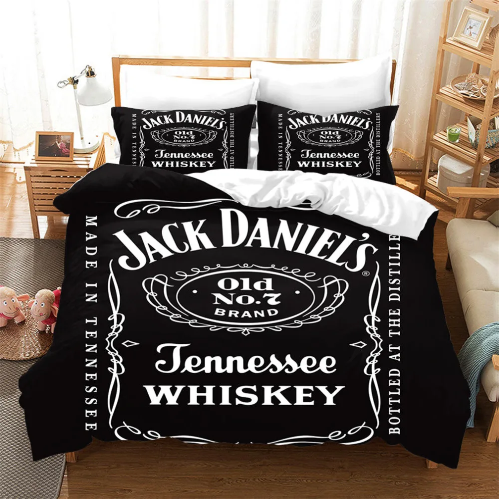 Musolei Jack Daniels 3D комплект постельного белья, пододеяльник королевского размера, пододеяльник, пододеяльник, набор вина, бренди, Текстиль для дома, кровати Q39