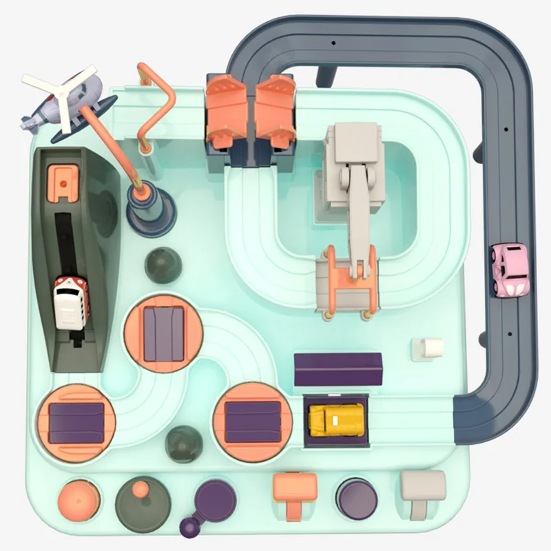 Продажа Обучающая игрушка на железной дороге, экологически чистая детская игрушка для приключений, машина макарон, цветные настольные игры, игрушк...