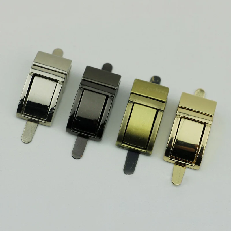 

10 Pieces hardware Bag hardware accessories locks gold metal twist switch locks mortise buckle locks