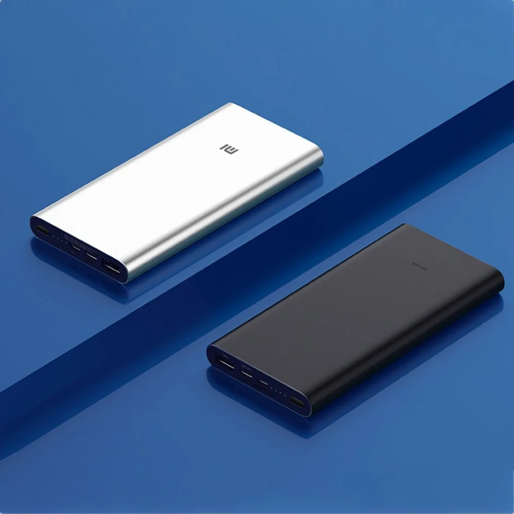 Xiaomi Mi 10000mAh power Bank 3 USB-C Быстрая зарядка двусторонний выход 10000mAh power bank