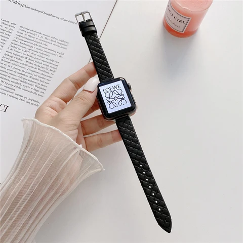Loop Bracelet for Iwatch Series 7 41mm 45mm 6SE 5 4 3 2 1 44mm Slimmer Wrist Strap for Apple Watch Band 38mm 42mm 40mm