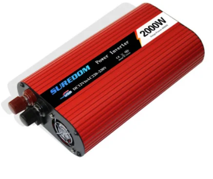 Двойной USB 2000 Вт DC 12 В/24 В к AC 120 В/220 В автомобильный инвертор зарядное устройство конвертер адаптер с солнечной панелью