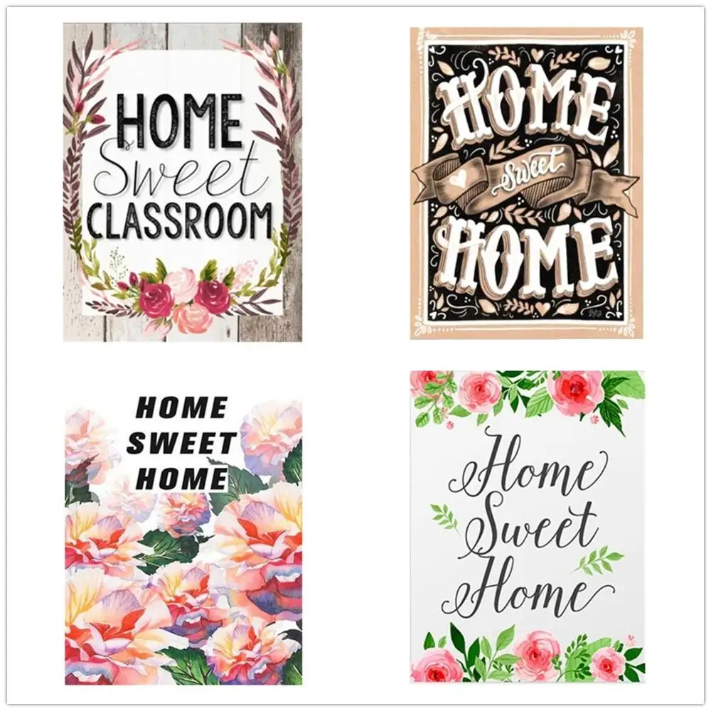 

Dpsupr 5D Diy Diamond Painting Cross Stitch Kit " Home Text" Home Decor Full Rhinestones Diamond Embroidery Mosaic Gift GF102