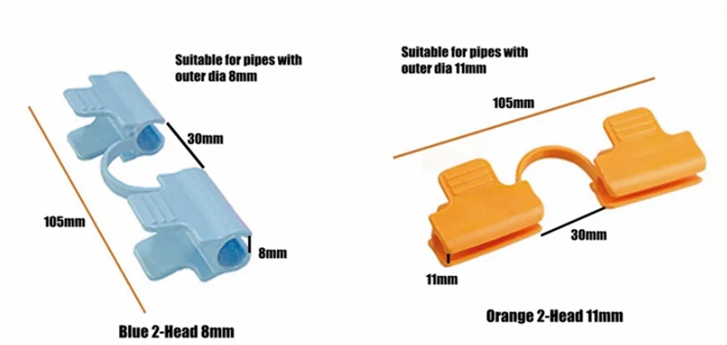 10pcs Greenhouse Film Frame Pipe Clamp Plastic Fixed Buckle for Insect mesh Sunshade Net climbing plant support clip Garden Tool