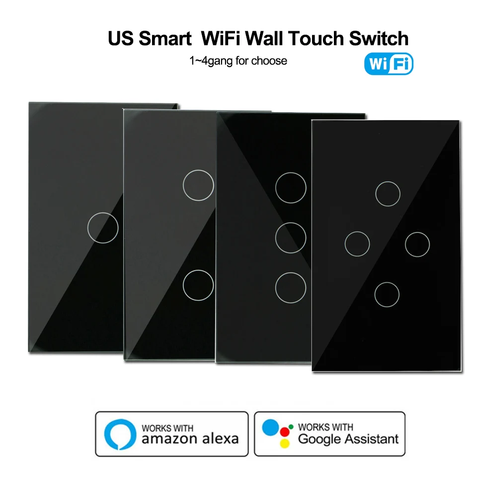 Нам Smart Wifi сенсорный светильник переключатель 1/2/3/4gang нейтральный провод