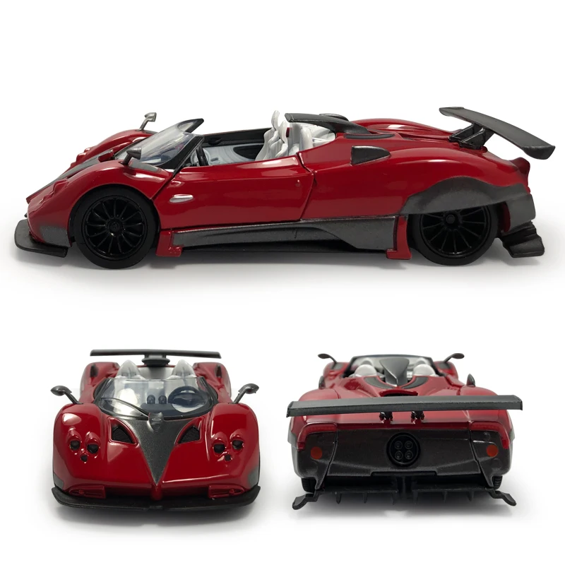 HOMMAT 1:36 Pagani Zonda суперкар красная модель автомобиля из металлического сплава 1/36