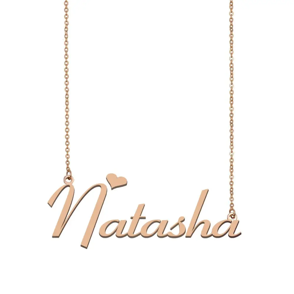 Kalung Nama Natasha Choker Emas Pesona 