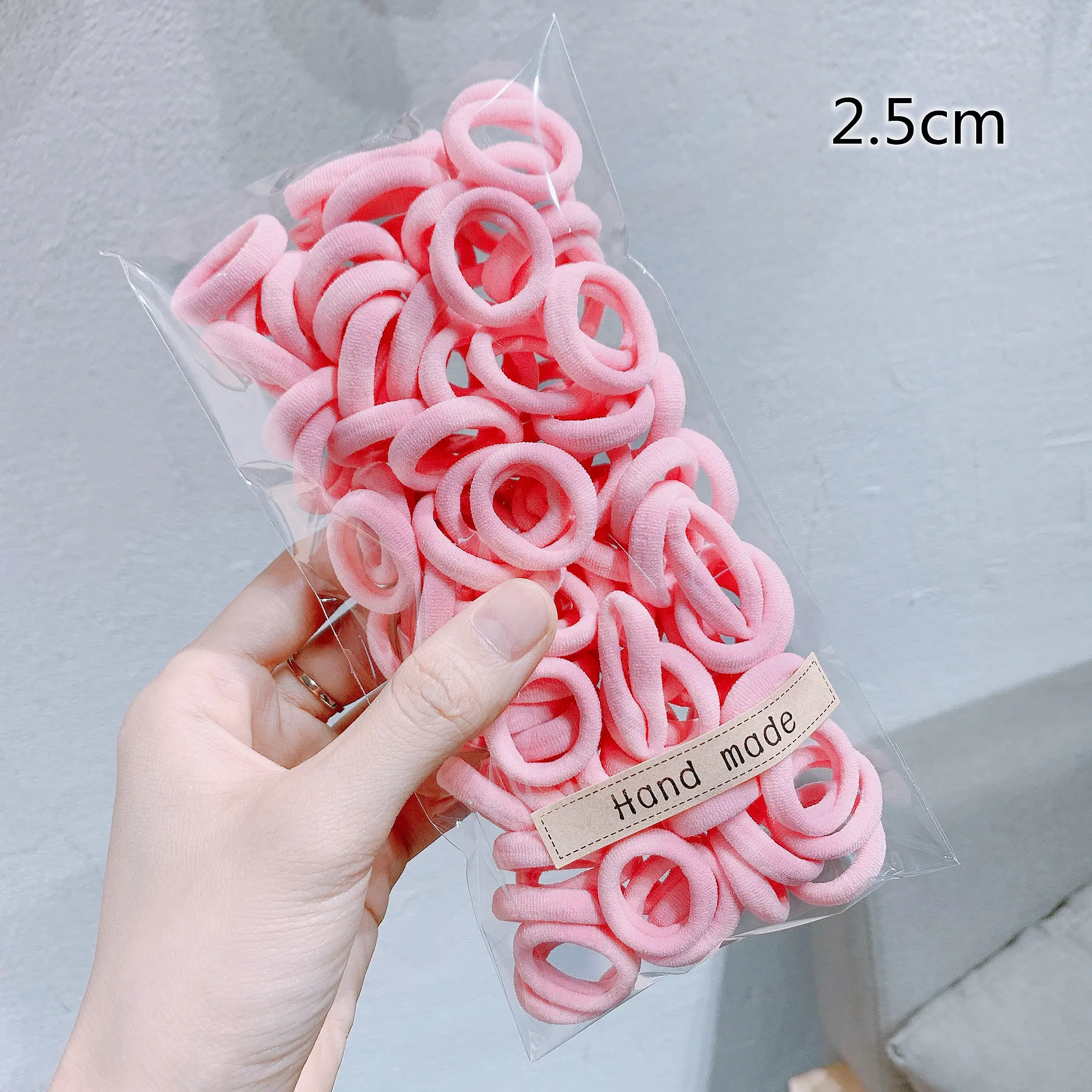 25/50/100 יחידות סראנצ'י לשיער בצבעים רכים וגמישים לנשים