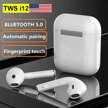 

i12 TWS Mini Wireless Earbuds Bluetooth Earphones In Ear Headset Headphones Free Shipping With Charging Box for iPhone Android