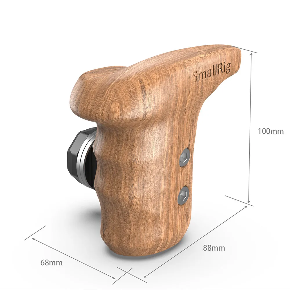 SmallRig Linke Seite Holz Grip mit Arri Rosette Bolzen-Auf Berg Dslr Kamera Käfig Holz Handgriff Video Unterstützung Kamera griff 2757