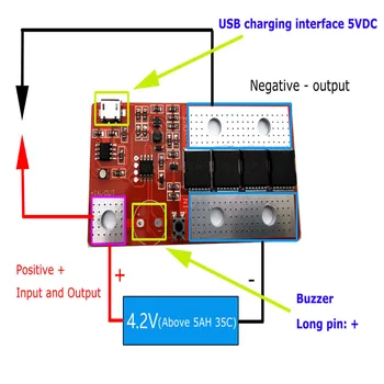 

3.7-4.2V Spot Welding PCB Circuit Board with USB Charing Port Spots Welder Module DIY Handheld Soldering18650/32650 Lipo Battery