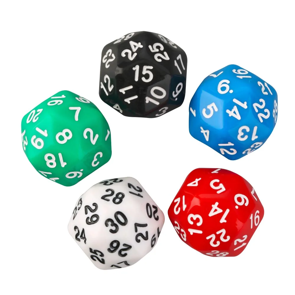  5 Pcs/set Printing Dices 30-face Figure Dices Kindergarten Game Teaching Supplies Entertainment Pro - 4000046434472