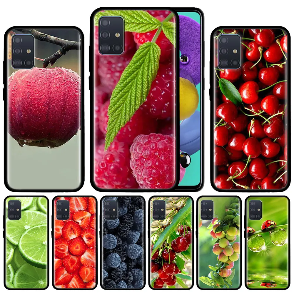 Чехол для Samsung Galaxy A51 A71 A01 A81 A91 A50 A70 A70s M31 черный силиконовый чехол телефона с