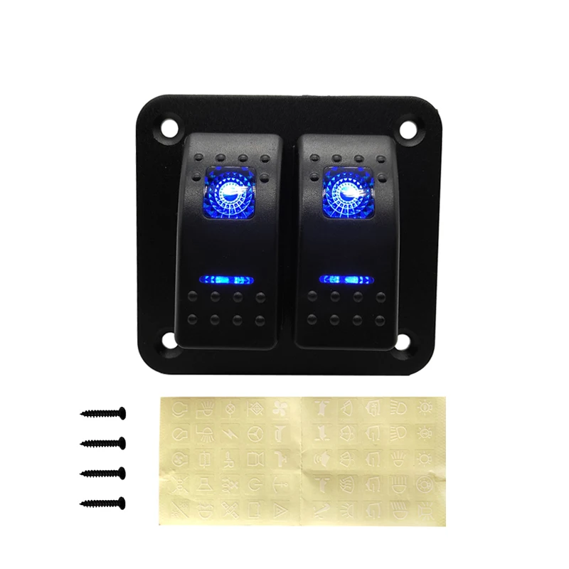 2 gang Blue LED